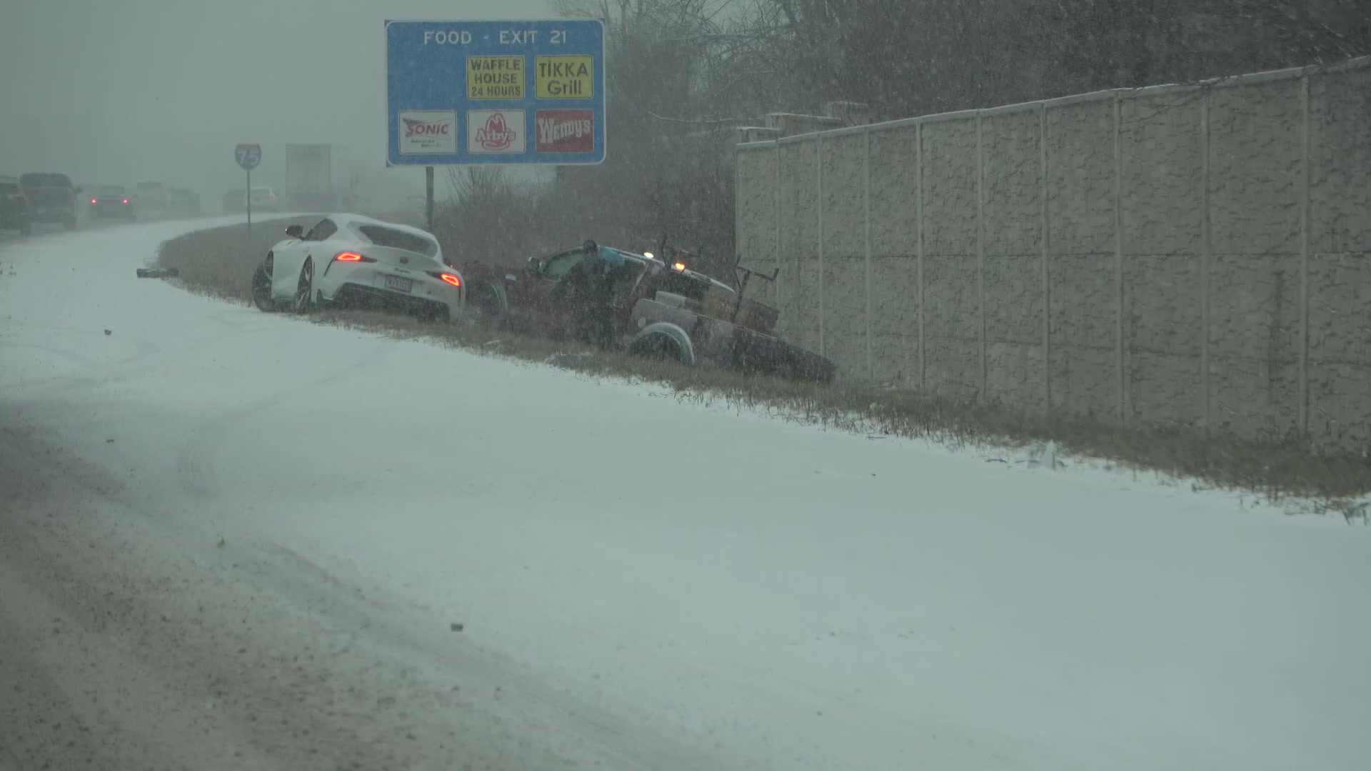 Winter Storm Hits Cincinnati, OH As Drivers Navigate The Slick Roads