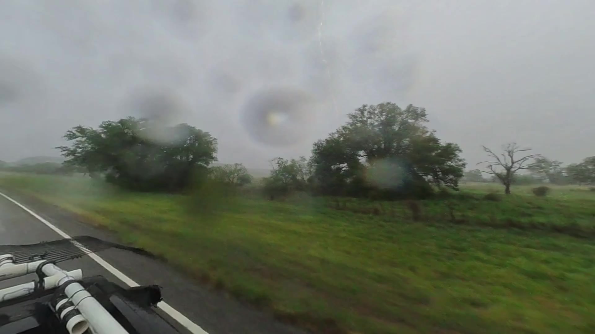 Menard Texas, close lightning and tornadoes forming