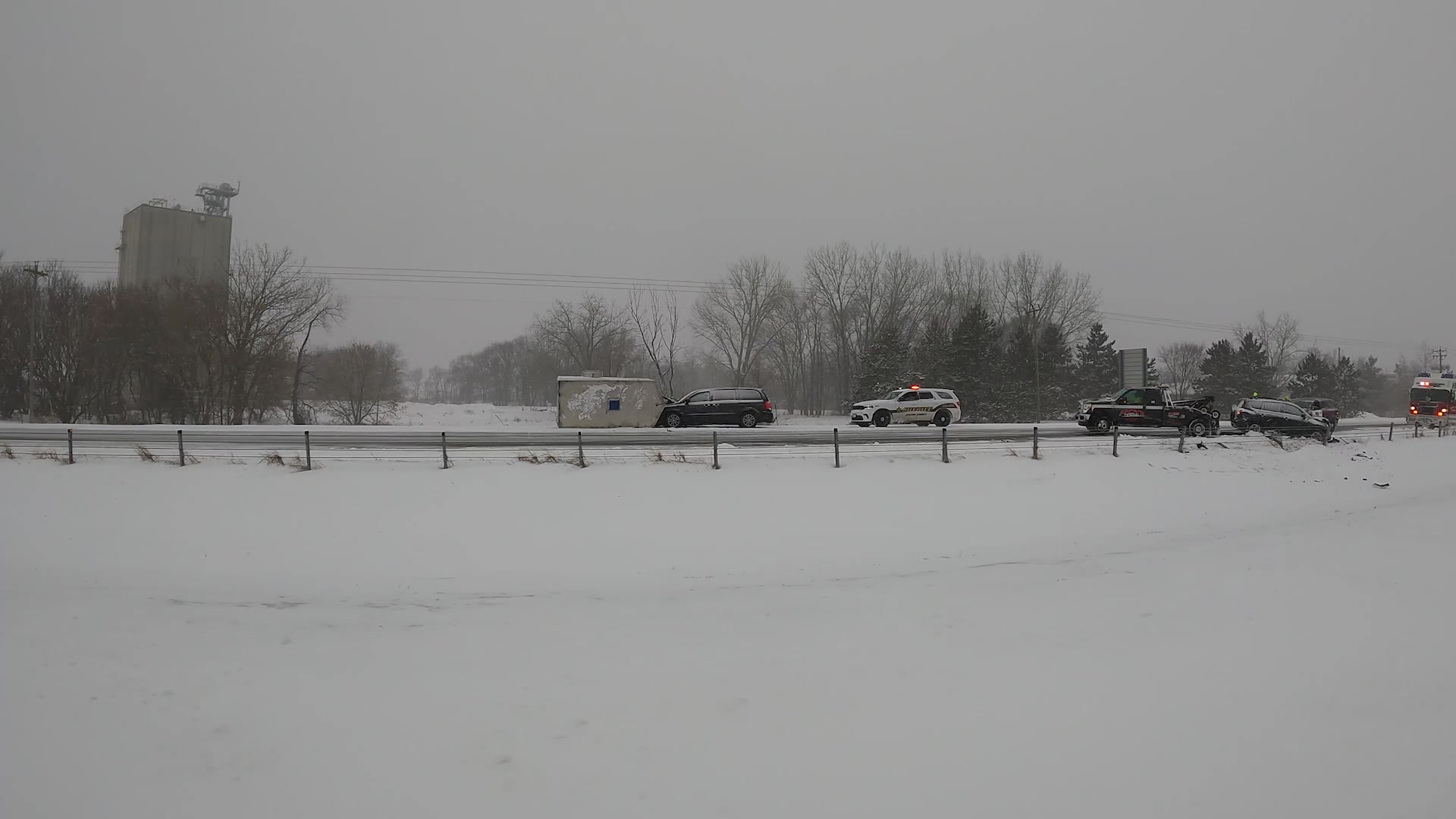 Blizzard Conditions, Lots of Crashes, Travel Nightmare in Central Minn