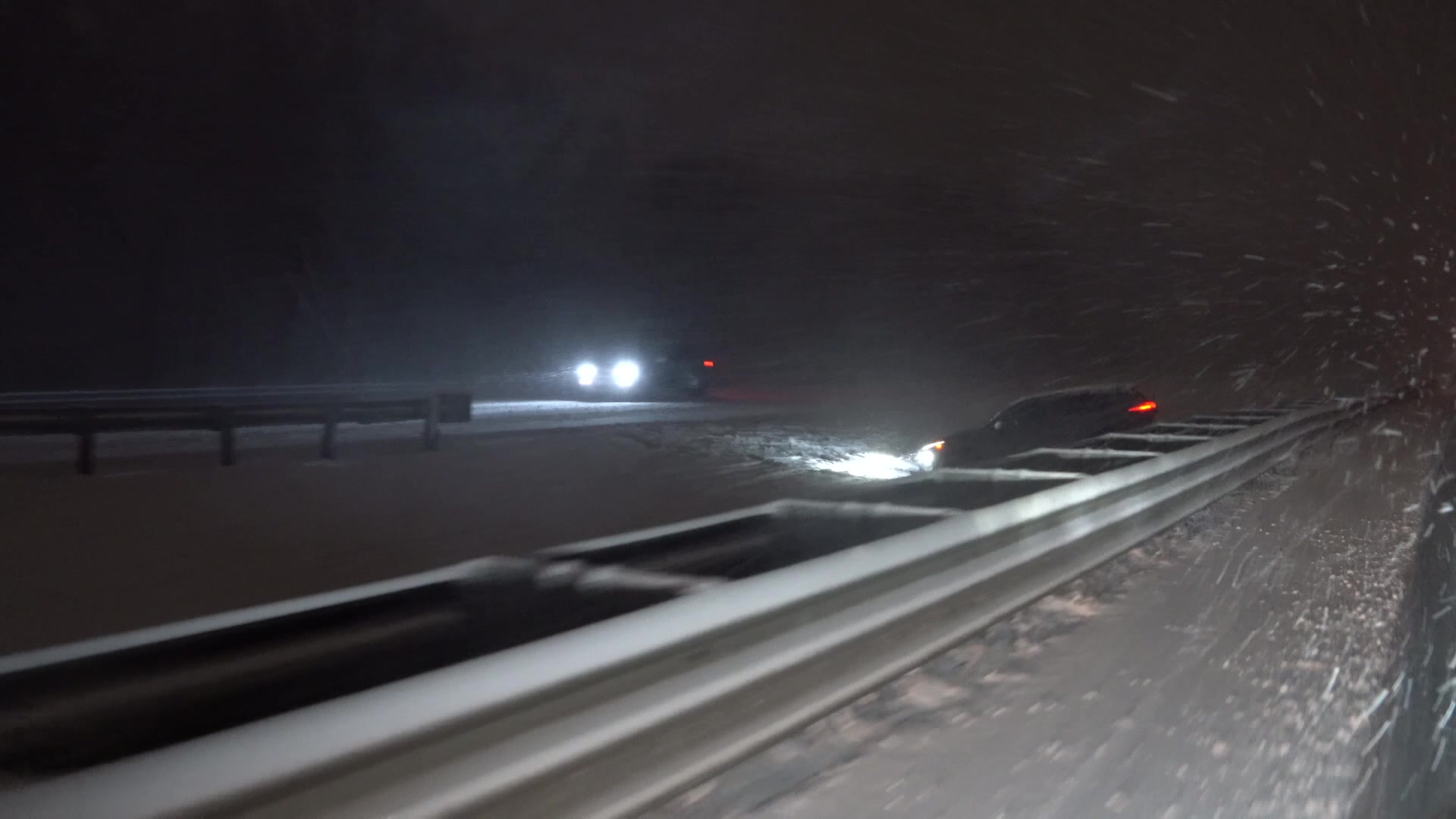 Extreme Blizzard Conditions On Interstate 80, Patterson, NJ