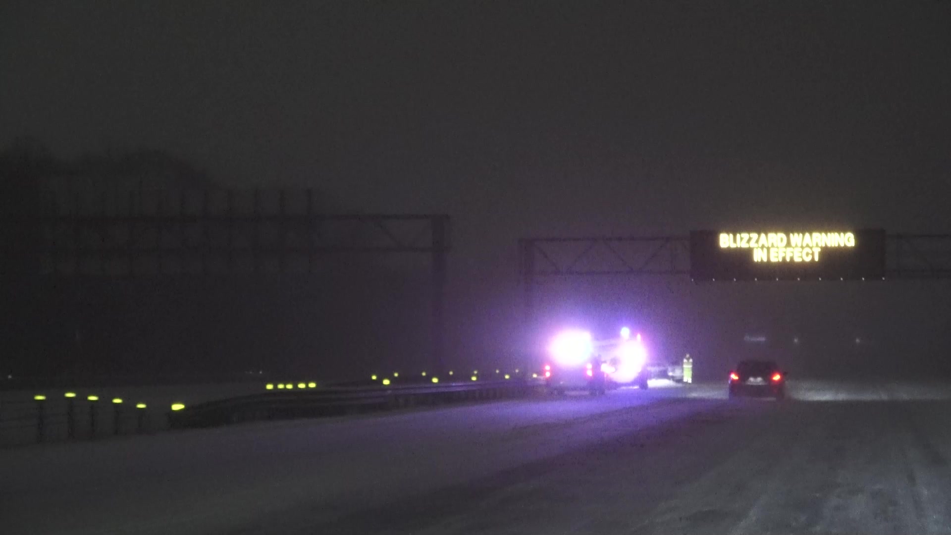 Heavy Snow Creates Dangerous Driving Conditions In The Twin Cities, MN