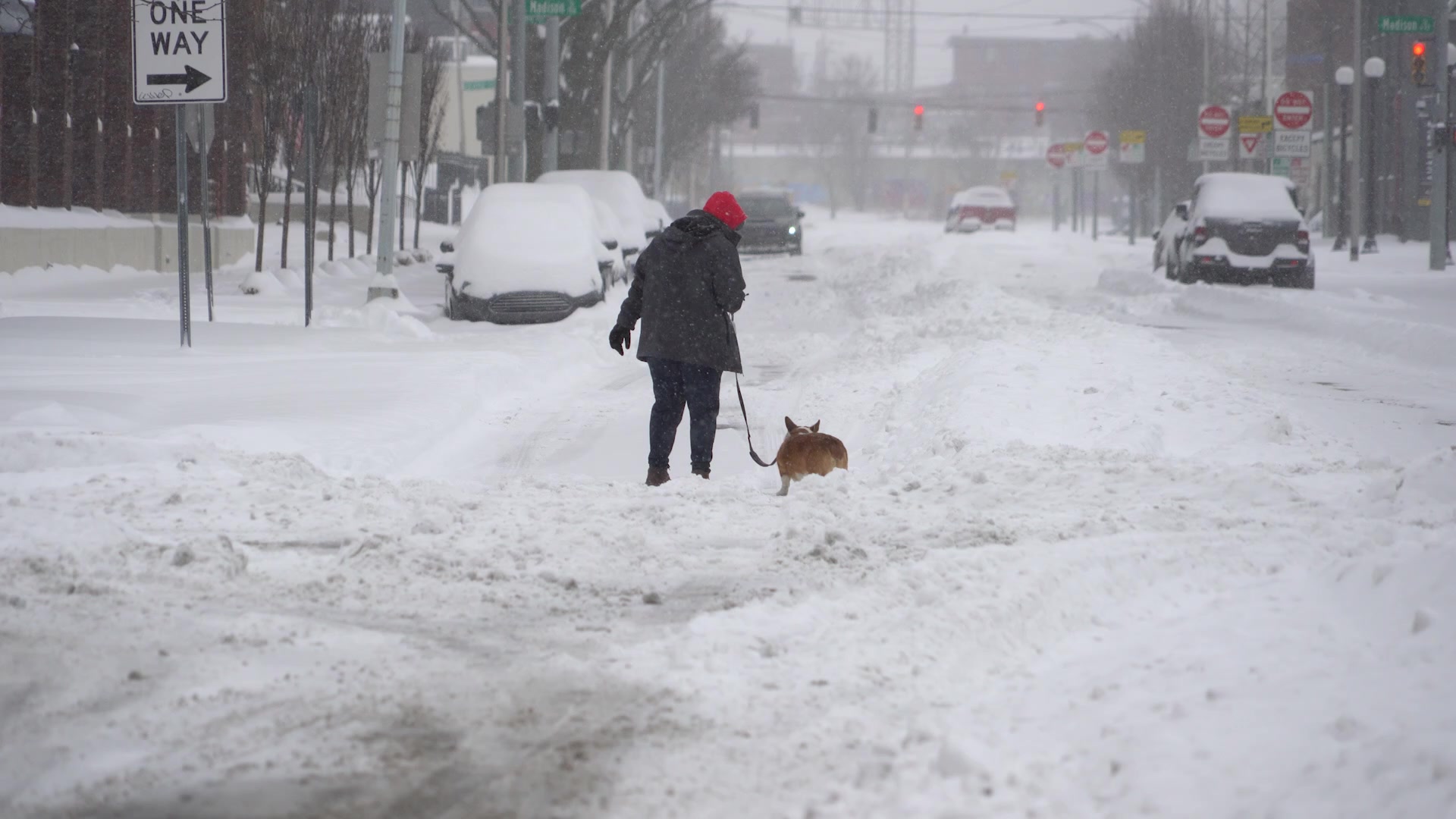 Historic Deep Snow Covers The Dayton, Ohio Metro Area