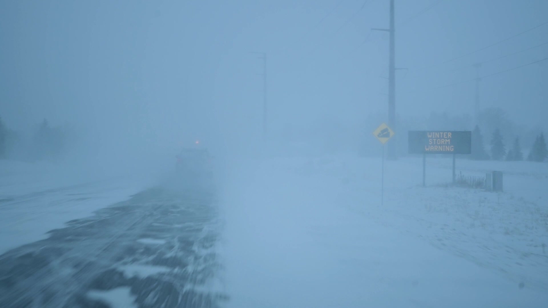 Dangerous Travel Conditions as Strong Winter Storm Hits Minnesota