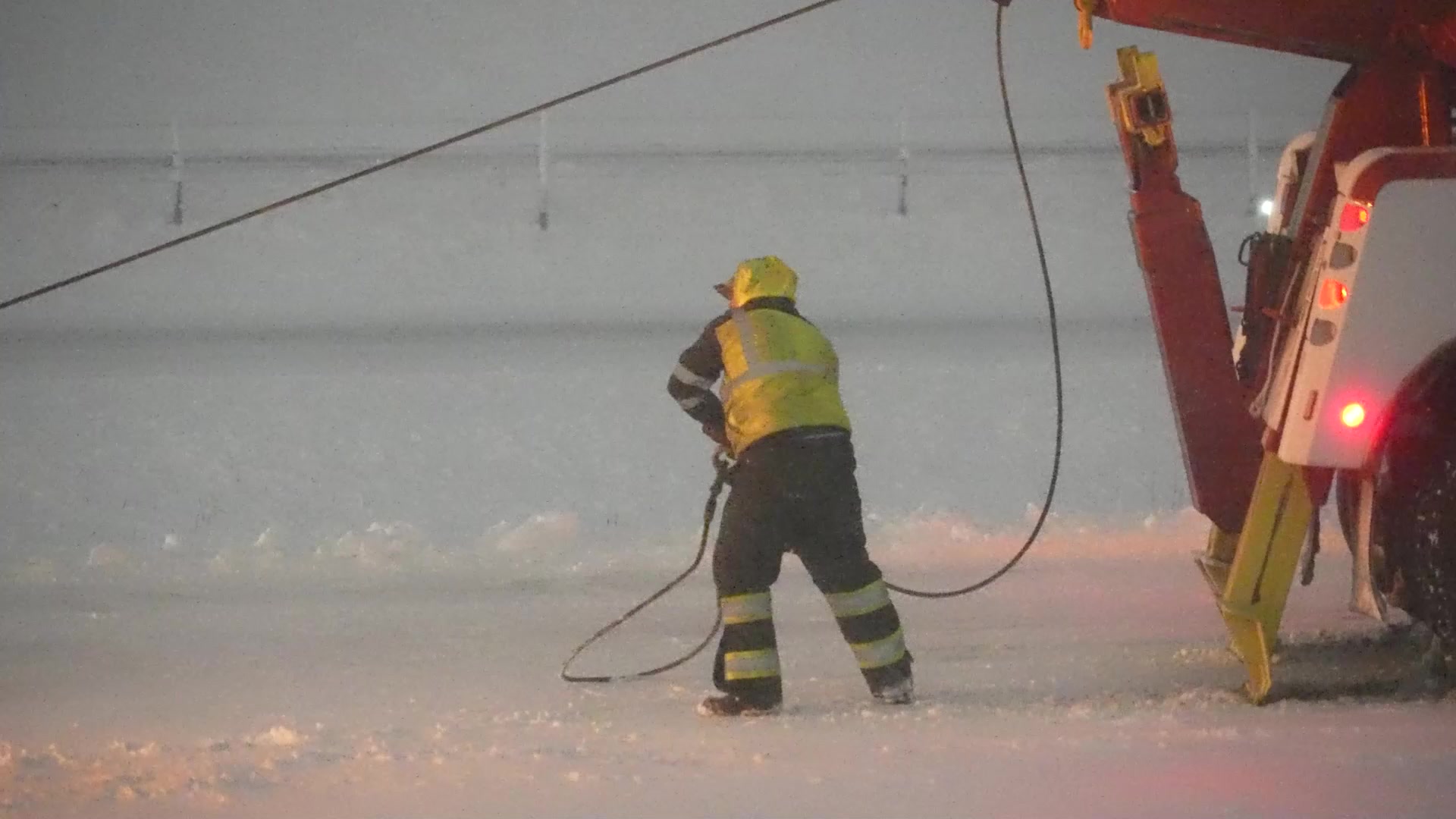 Lots of crashes in near Blizzard Conditions along in Central Minnesota
