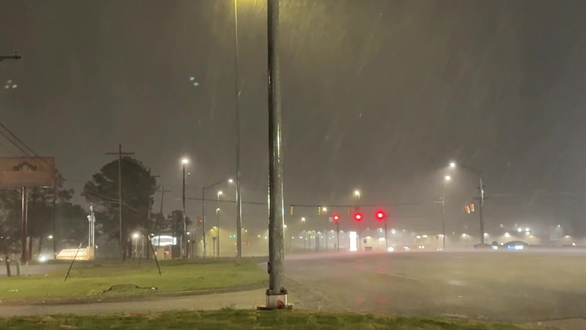 Tornado Hits Troy, AL and damages multi structure's and flips Semi t