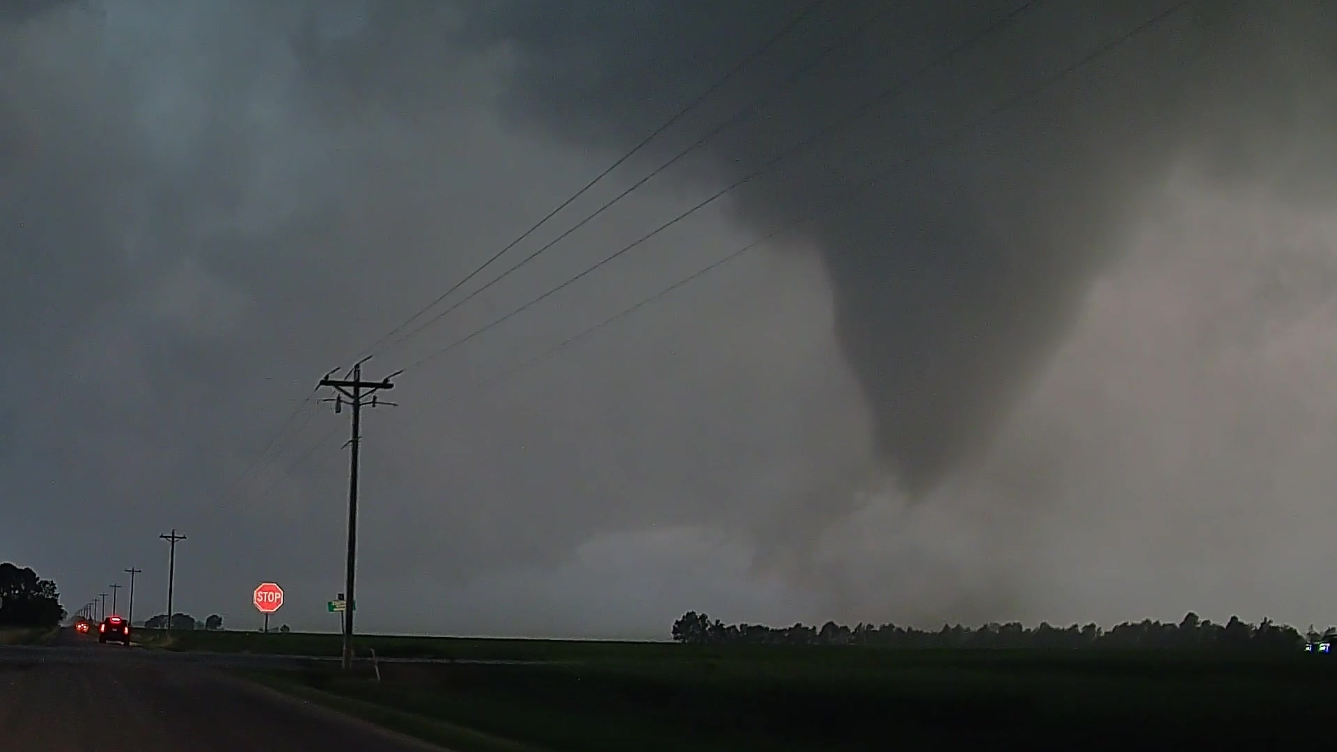 Extreme Closeup Of Effingham, Illinois Tornado