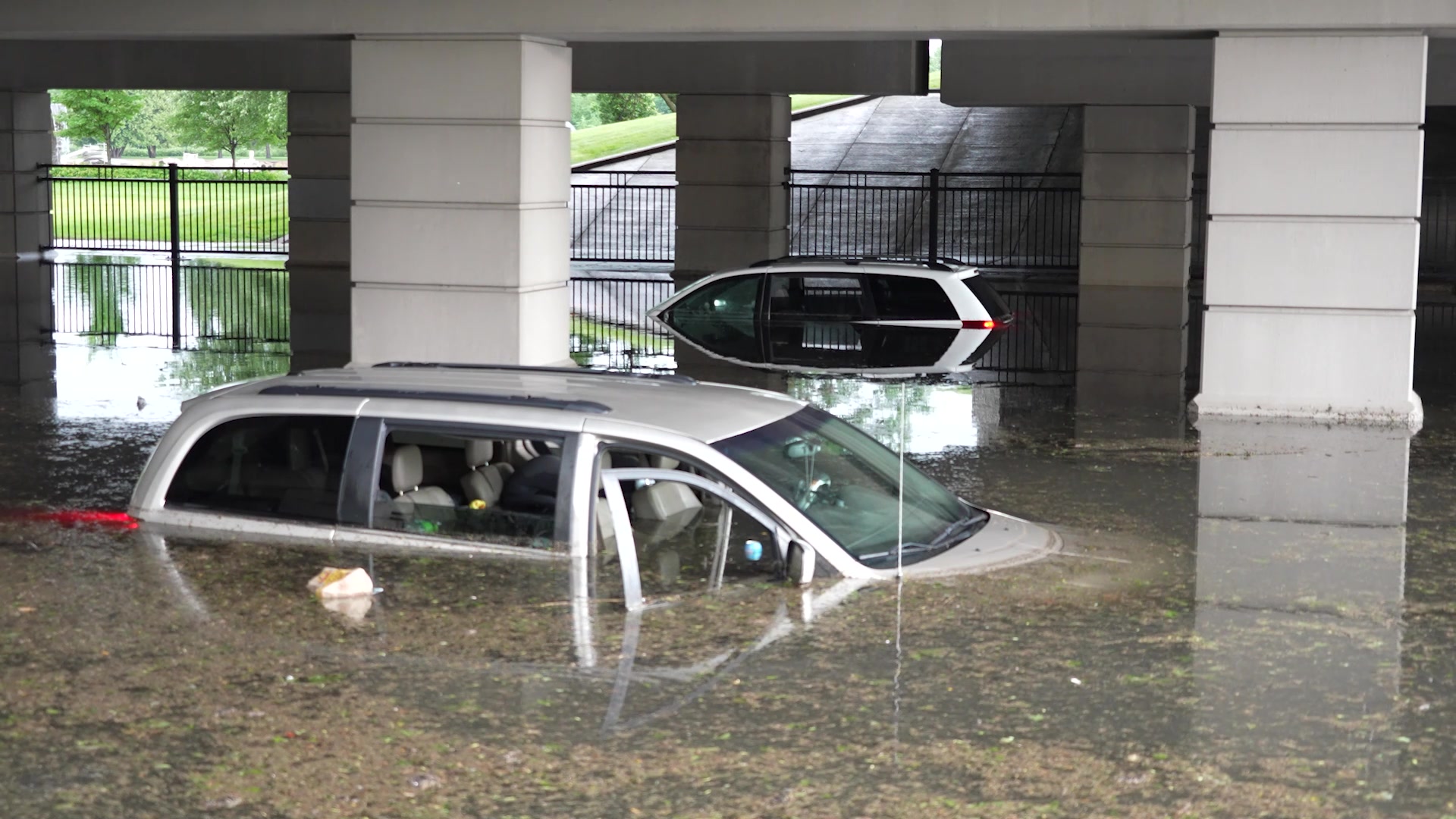 Large Hail And Heavy Rains Cause Extreme Flooding in Saint Cloud, MN