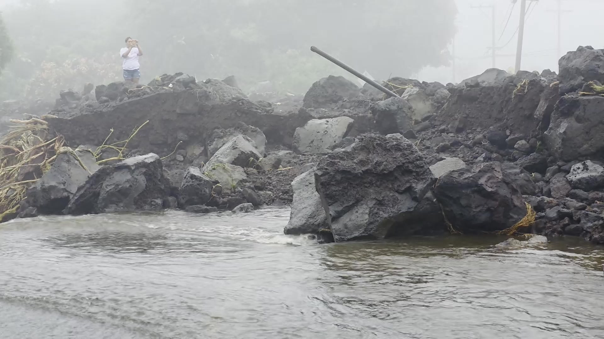 Waiohinu, HI - Hurricane Lala Massive Destruction From Flash Flooding