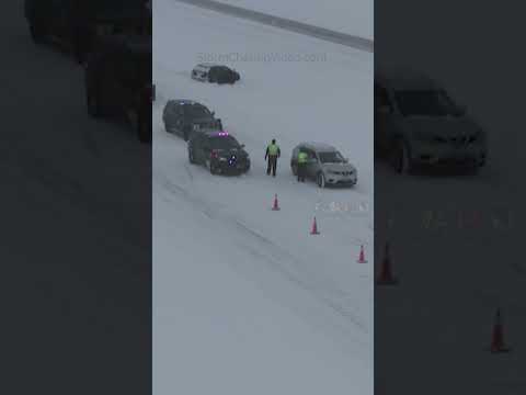 Surprise Snow Squall causes accidents in Fargo #shorts