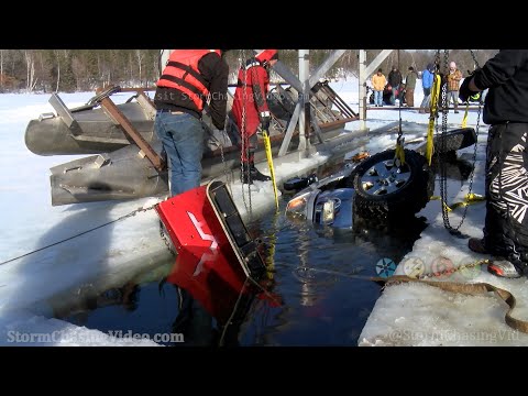 Thin Ice Truck Recovery from 40 feet of water, Bayfield County, WI – 3/3/2023
