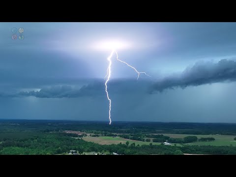 Vivid Lightning Over Enterprise Alabama
